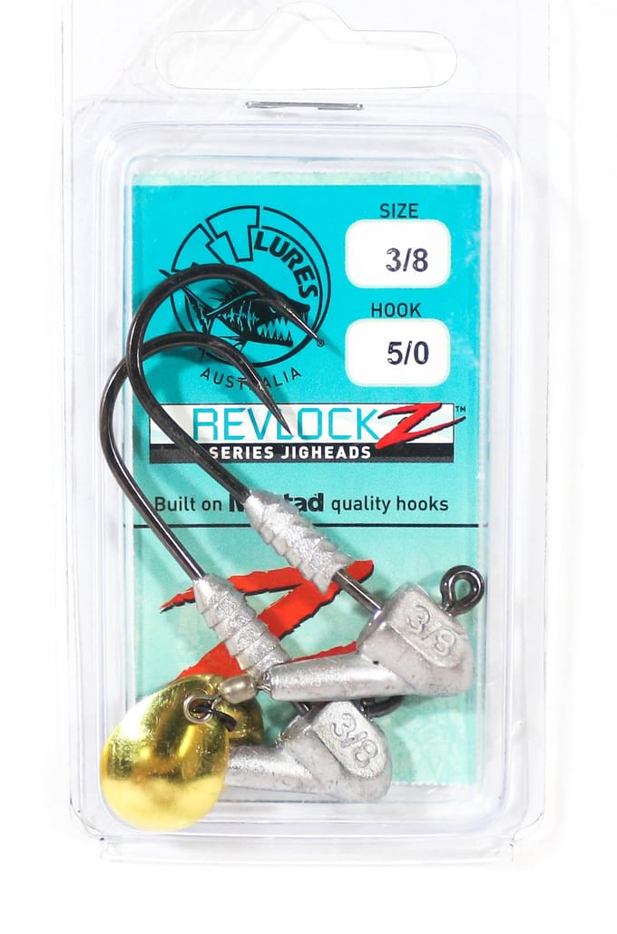 Tackle Tactics TT Revlockz HD Tête plombée 3/8 oz 5/0 2/paquet (9520)