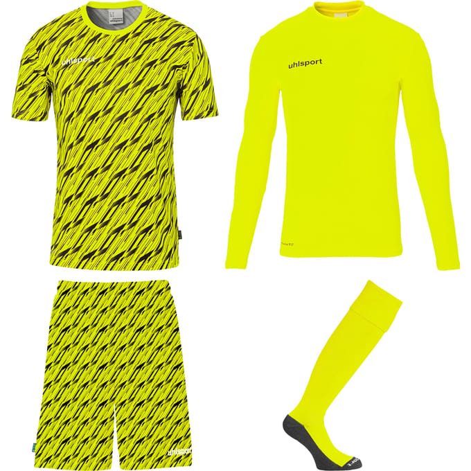 Uhlsport Progressive Goalkeeper Bundle Fluo Yellow Black