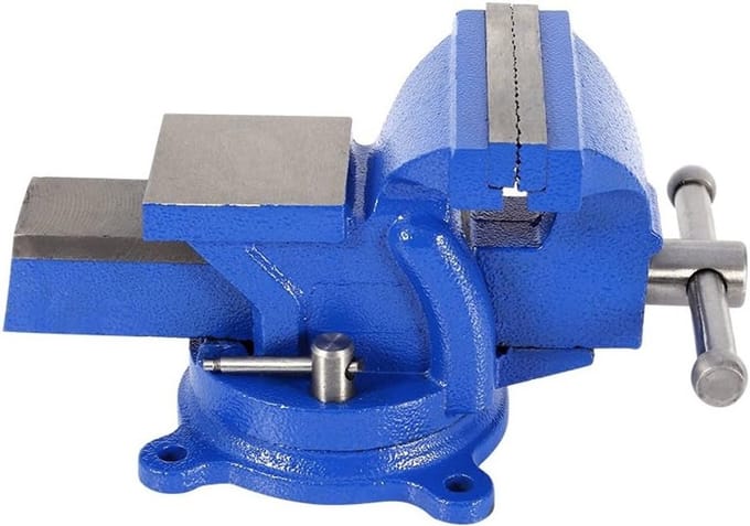 360° Draaibare Parallel Vise met 100 mm Klemcapaciteit voor Precisiewerk en Hobbyprojecten