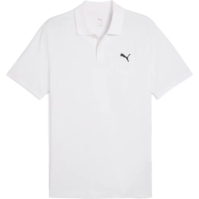 Puma Essential Korte Mouw Poloshirt Wit S Man