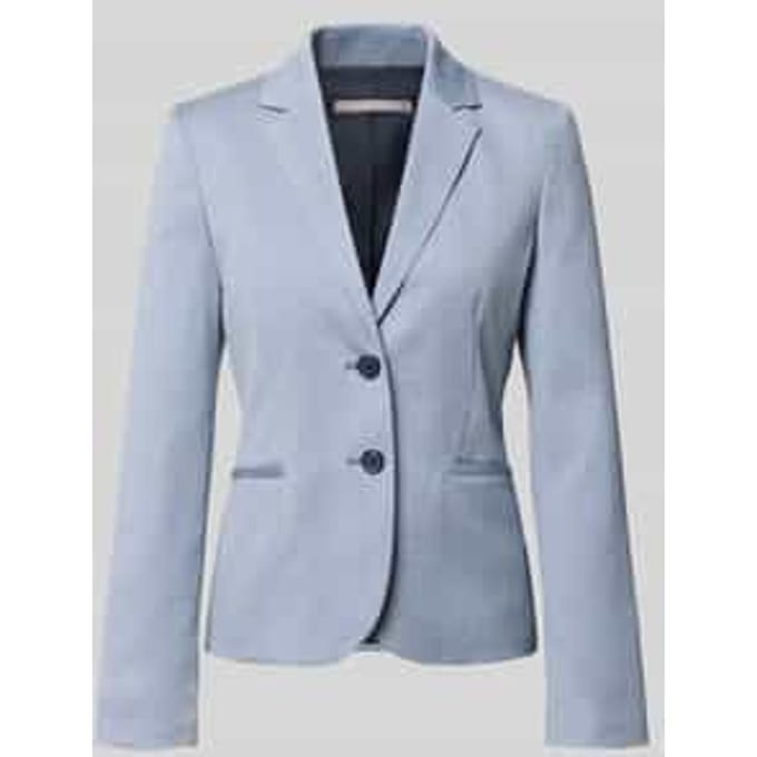 slim fit blazer met steekzakken en reverskraag