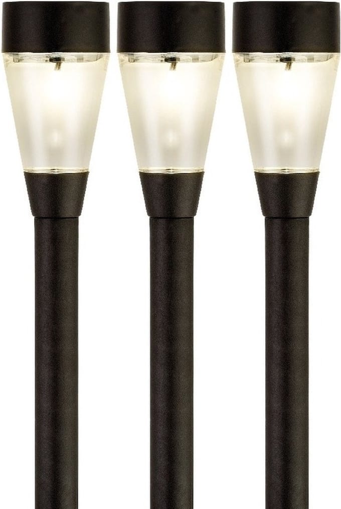 Lumineo Jive solar verlichting - 5x - buitenlamp/tuinlamp - LED - 32 cm