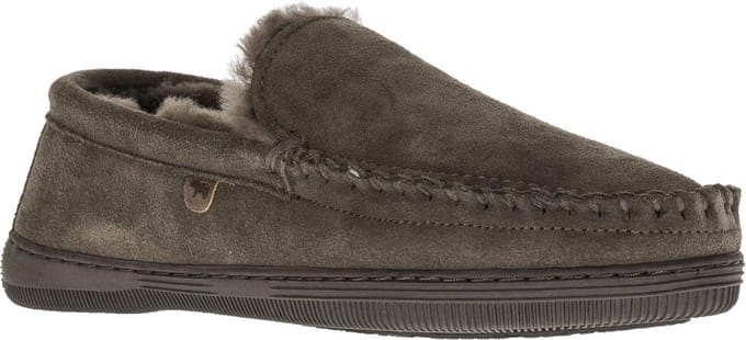 Warmbat Grizzly Suede Heren Sloffen - Grijs