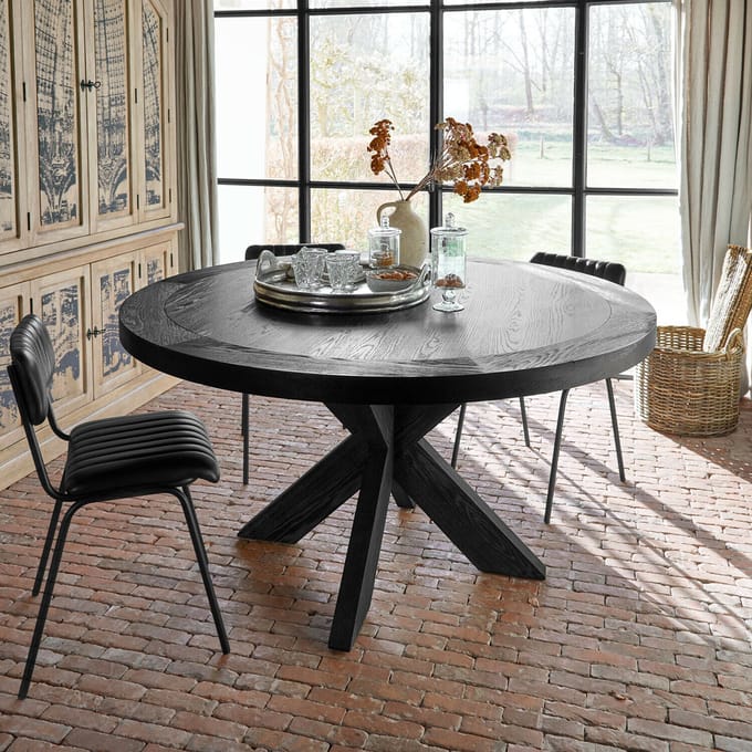 LOBERON Tafel Darvoux bruin/zwart