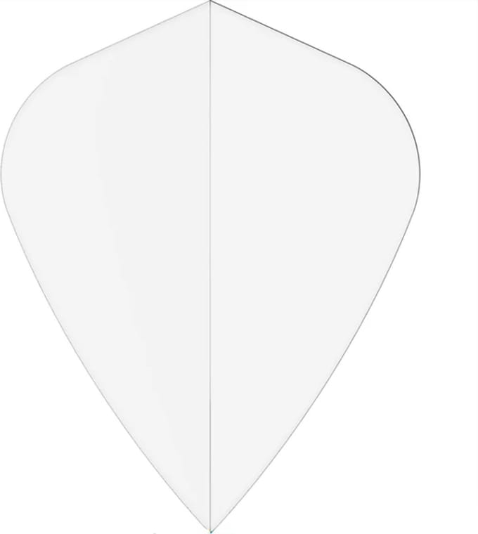 DLDarts - Kite Flights - 75 micron - 1 Set - Transparant