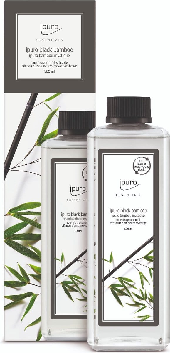 Ipuro Geurdiffuser Navulling Black Bamboo 500ml