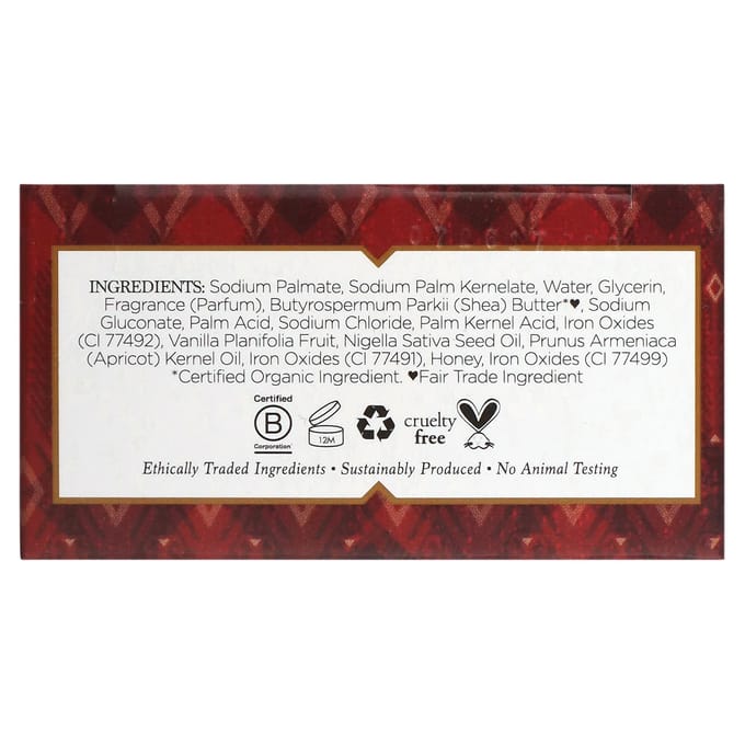 Nubian Heritage, Honing & Zwarte Komijn Zeepblok, 142 gram (142 g) black