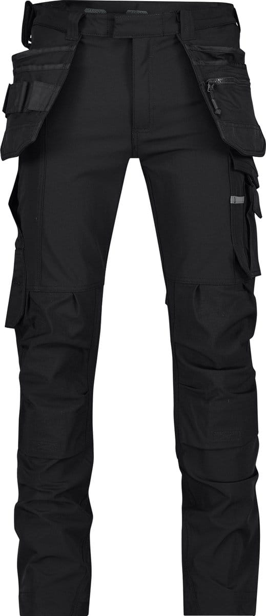 Stretch holsterzakkenbroek met kniezakken