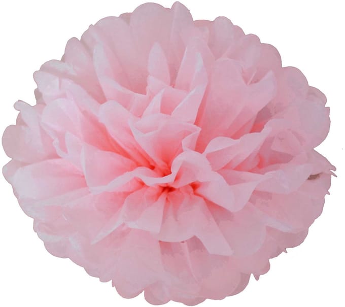 Haza Original Pompoms Feestdecoratie 2 Stuks Babyroze