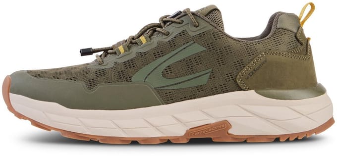 camel active Casual sneaker met snelsluiting - Maat menswear-41 - Kaki