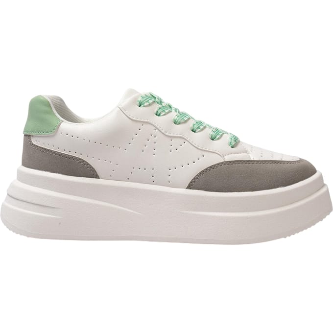 Kappa Ari casual platform-sportschoenen voor dames (Wit/Grijs)