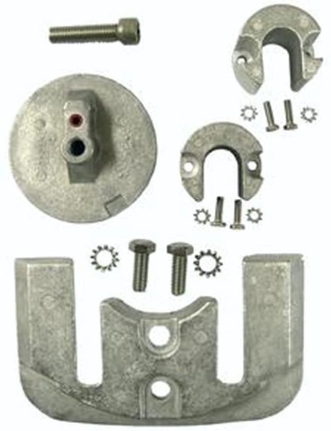 allpa Aluminium Anode kit Navalloy Bravo-2 1989 - Present & Bravo-3 1989 - 2003