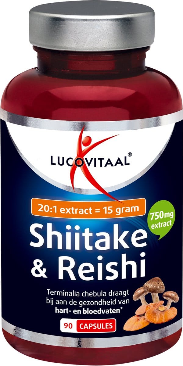 Lucovitaal Shiitake & Reishi 90 capsules (THT 01-2027)