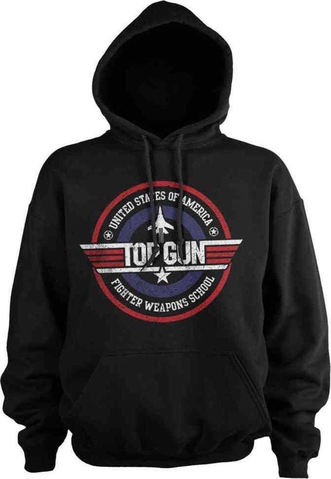 Top Gun Hoodie/trui -S- Fighter Weapons School Zwart