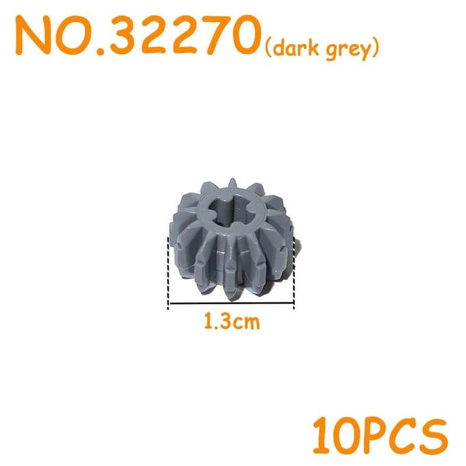 MOC Tandwiel As Serie Blokken Roterend Platform Rek Differentieel Aangedreven Mechanisch Technisch Component Bouwstenen gray