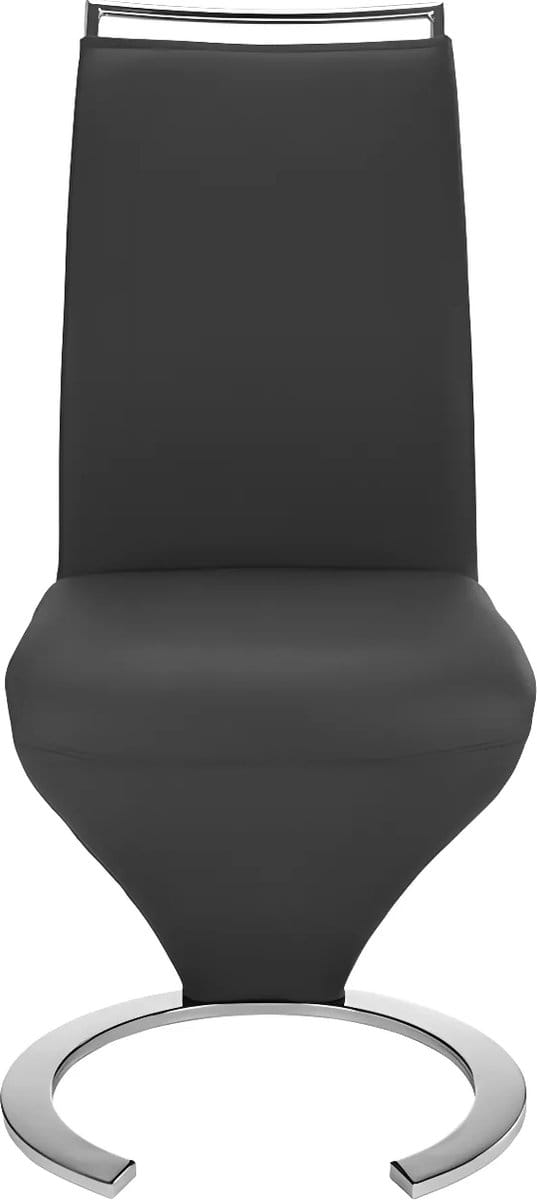 Vente-unique Set van 2 stoelen TWIZY - zwart kunstleer