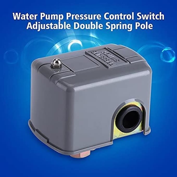 1Pc 40-60 PSI Waterpomp Drukschakelaar Verstelbare Dubbele Lente Pole
