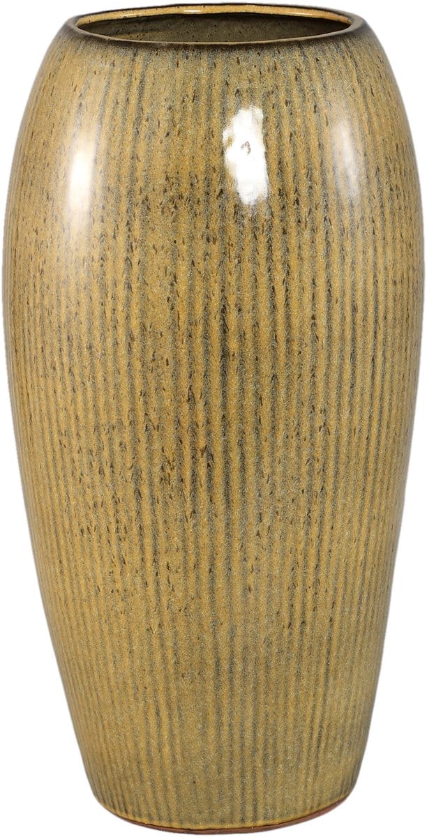 PTMD Tamica Dark Brown Ceramic Pot M