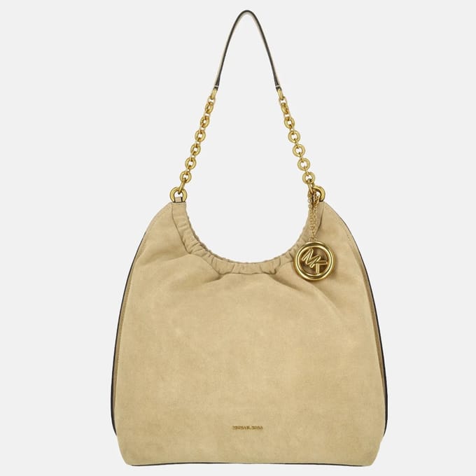 Michael Kors Indie cinch schoudertas L khaki