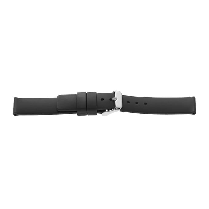 Siliconen band 20 mm zwart