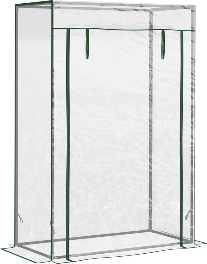 Outsunny - Tomatenkas - met Deur - Waterdicht - UV-bestendig - Wit