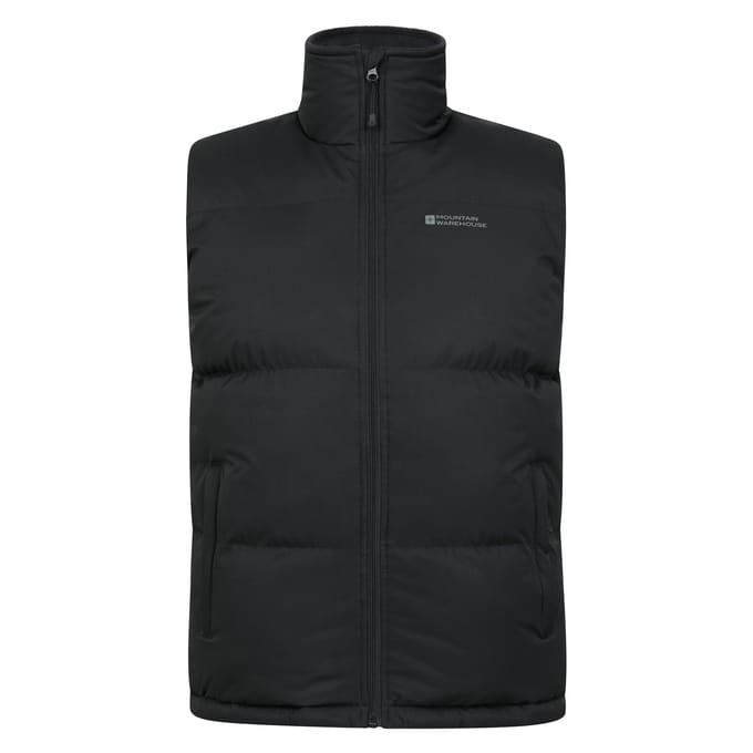 Mountain Warehouse Heren Rock Gewatteerd Gilet (Zwart)
