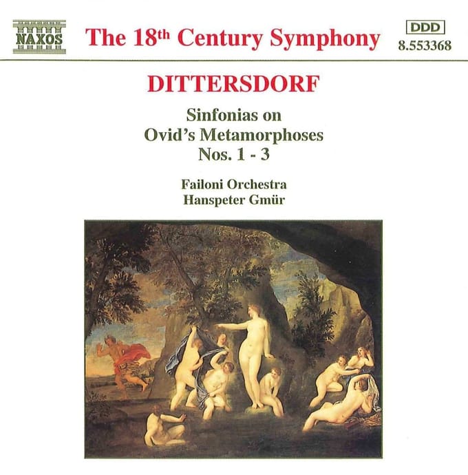 Failoni Orchestra, Hanspeter Gmür - Von Dittersdorf: Sinfonias On Ovid's Metemorphoses 1-3 (CD)