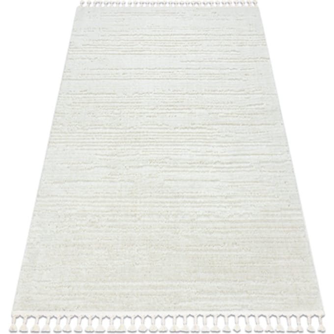 Kleden Rugsx Tapijt SEVILLA AC53B strips , prążki wit 80x150 cm