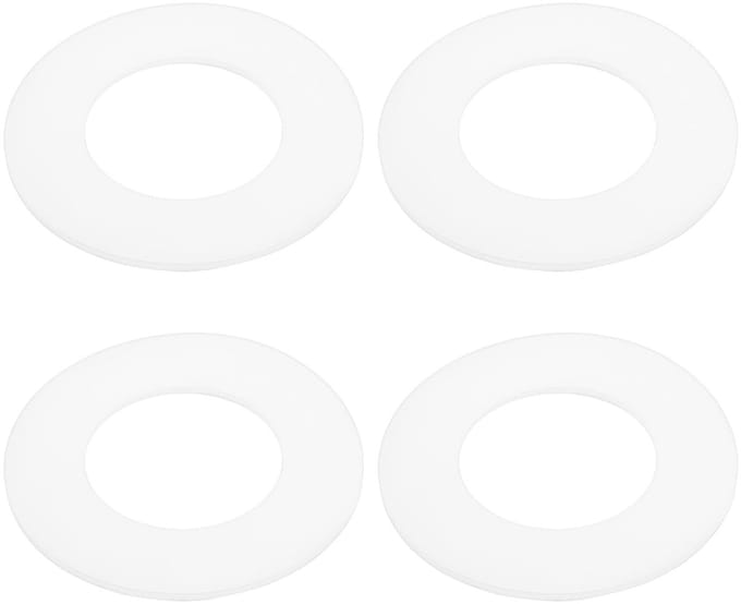 Dailygoods- Spoelklep 4 Stuks - Afdichting Wasmachine - Buitendiameter 58mm - Binnendiameter 32mm - Dikte 2mm - Metaal Materiaal - Afdichtring