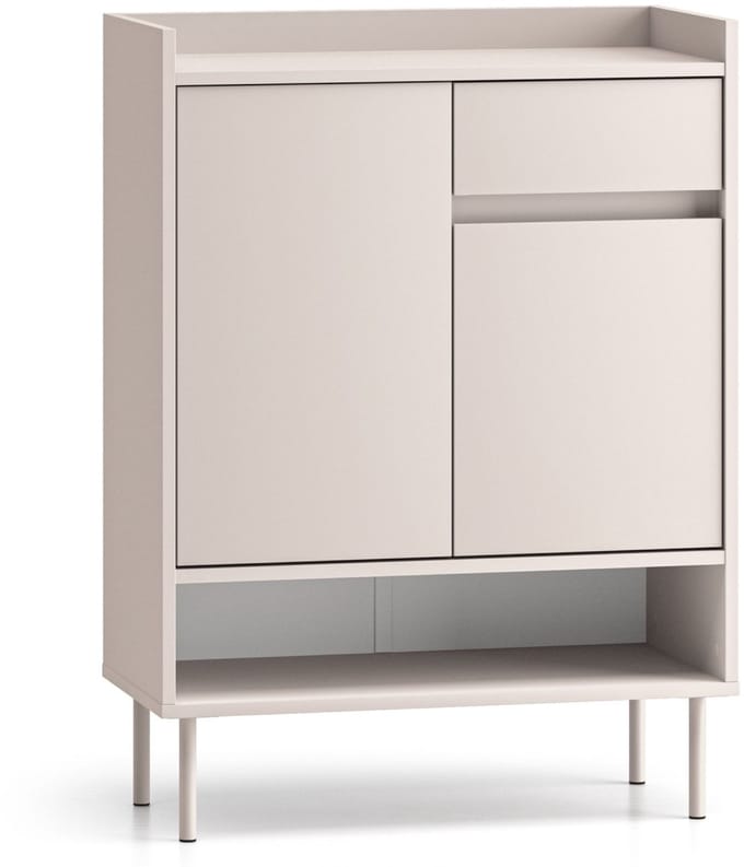 Selsey DIOCE – Schoenenkast met vakken en lade, greige, 70 cm