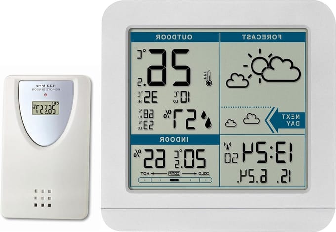 Weerstation Binnen en Buiten - Hygrometer Draadloos - Luchtvochtigheidsmeter - digitale hygrometer