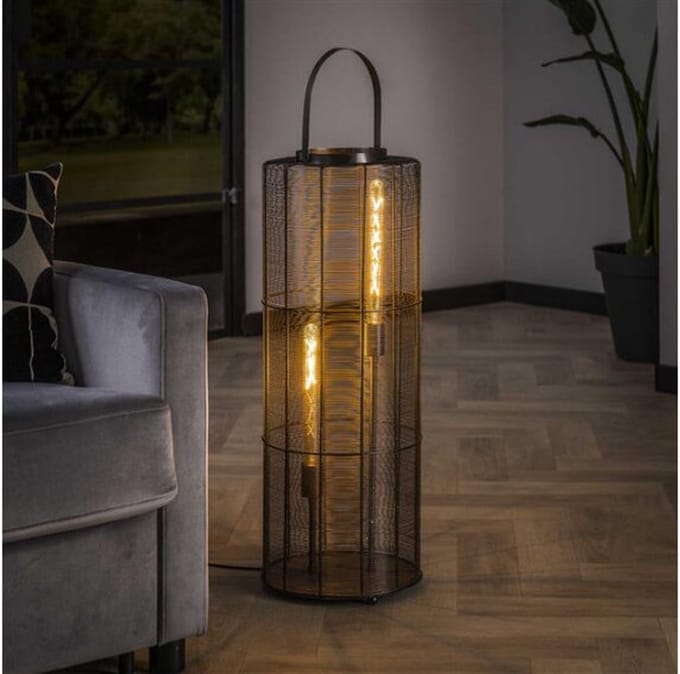 Vloerlamp reach XL - Zwart nikkel