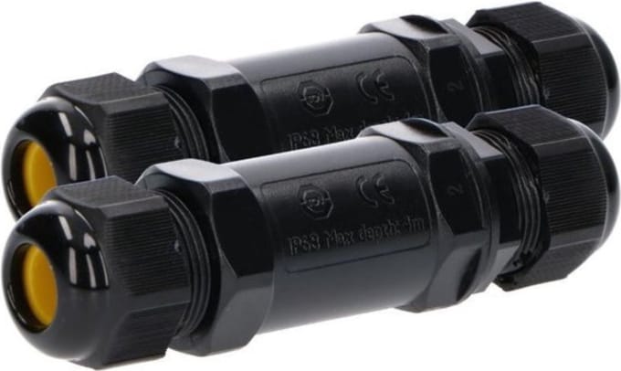 Duo-pack Proventa I-connector - Waterdichte kabeldoos - Lasdoos met wartel - IP68 - Kabelbox - Kabelverbinder - Kabel box - Kabelmof
