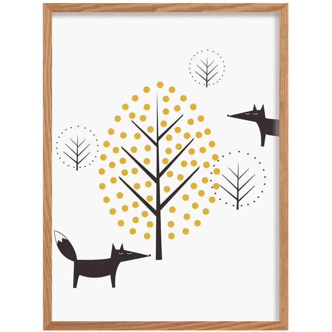 Scandinavische bosvos foto Yellow Tipi