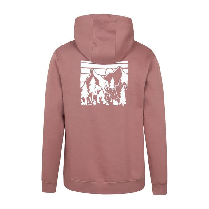 Mountain Warehouse Heren Mountain Badge Hoodie (Lichtbruin)