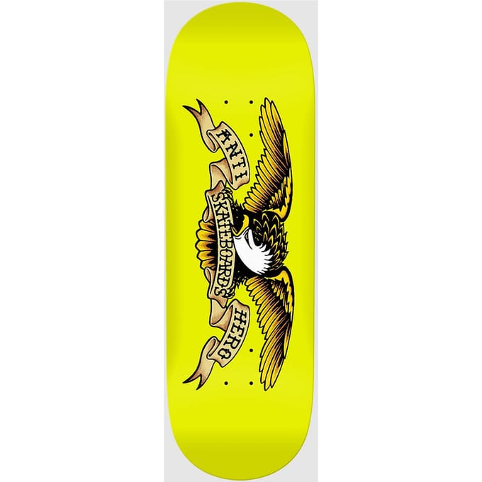 Antihero Team Shaped Classic Eagle 10" Horse Skateboard Deck geel