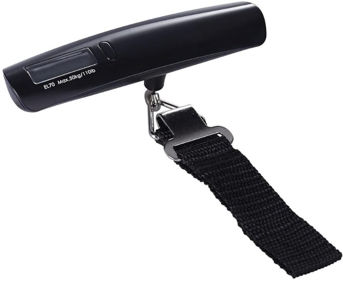 QORA® Bagageweegschaal - Weegschaal - Zwart - 14cm x 4cm x 5cm
