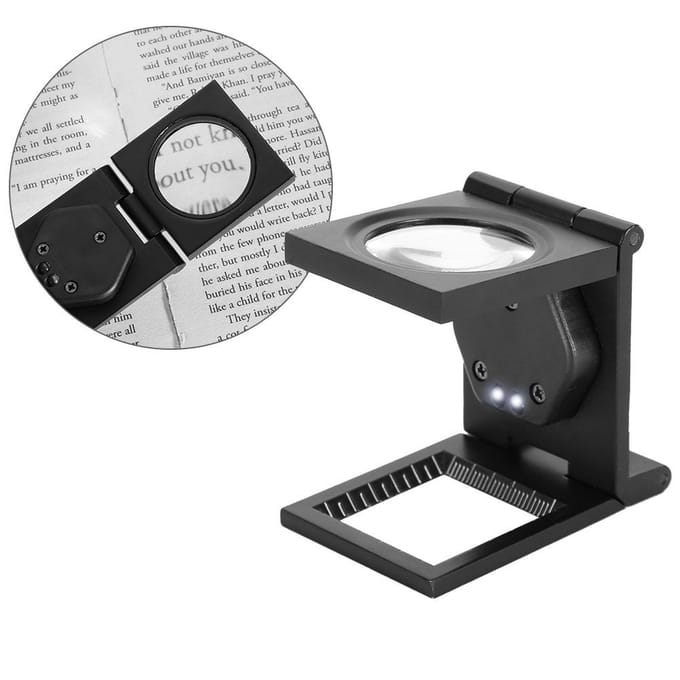 30X Opvouwbare Zakloep Draagbare Vergrootglas voor Telefoon Computer Reparatie