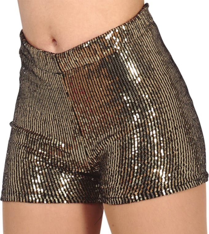 Fiestas Guirca - Pailletten short goud (42-44)