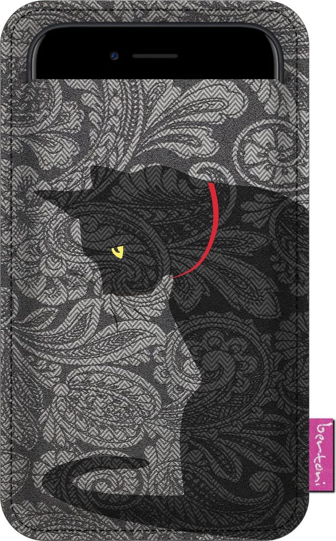 Bertoni - Hoesje voor mobiele telefoon - Kat design - 105x195 mm