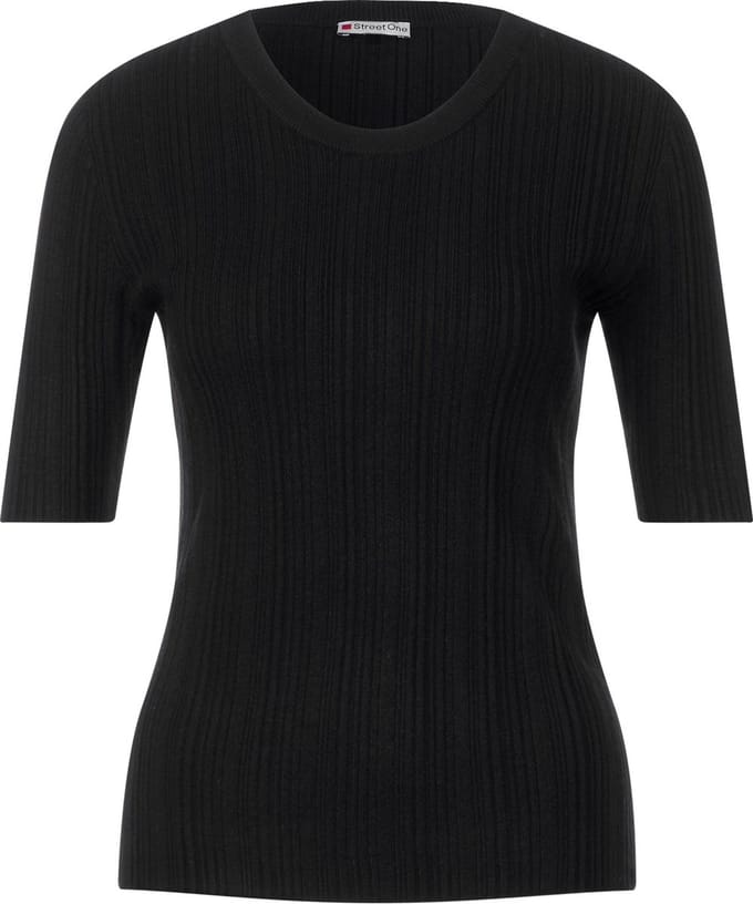 Street One basic rib sweater half sleeve maat 42