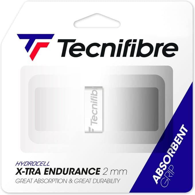 Tecnifibre Xtra Endurance - Tennisgrip - 2.00mm - Wit
