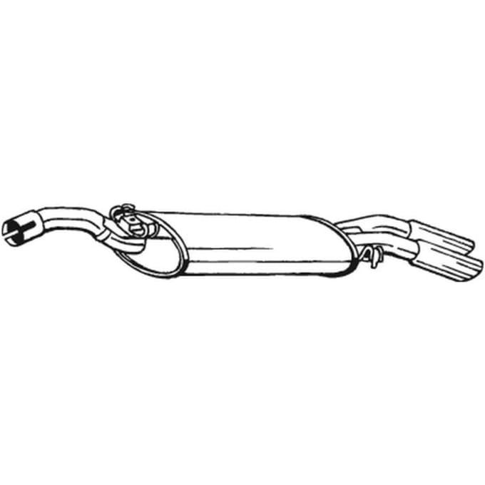 Geluiddemper achter BOSAL 233-381