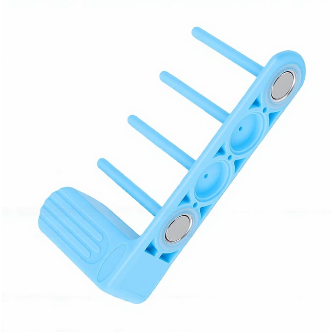 Support de Canette Magnétique 4 Colonnes Fond Magnétique Solide Porte-Bobines pour Machine à Coudre avec Emplacements blue