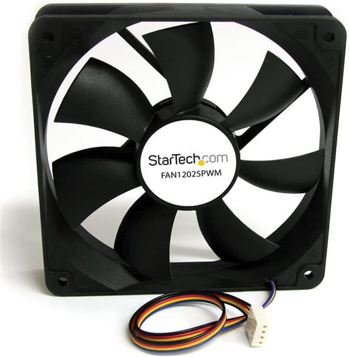 StarTech.com Case Fan 120mm - FAN12025PW - Case ventilator - 120mm - Black