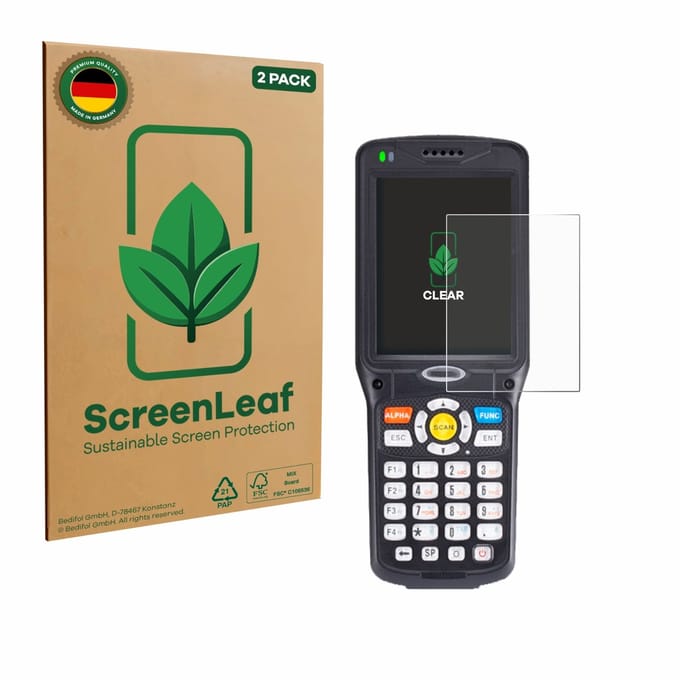 2 Stuks Screenprotector voor Unitech HT510A - Hoogwaardige Beschermfolie transparant