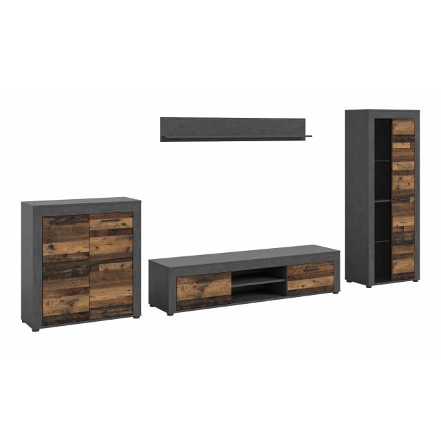 Furnilux Jam living combinatie oud hout nb matera nb