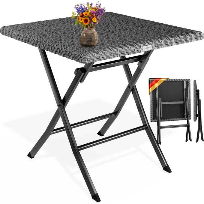 Klaptafel Rome Antraciet Kunststof 75x65x65cm