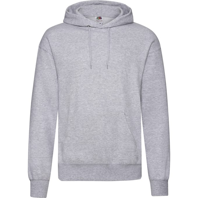 Fruit of the Loom Heren Classic Heather Hoodie (Heide Grijs)
