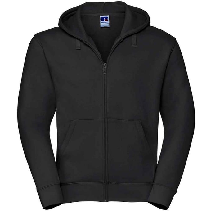 Russell Heren Authentiek Sweatshirt met capuchon (Zwart)